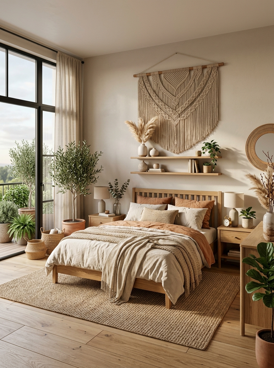 Blend Natural Wood and Organic D&eacute;cor for Timeless Warmth