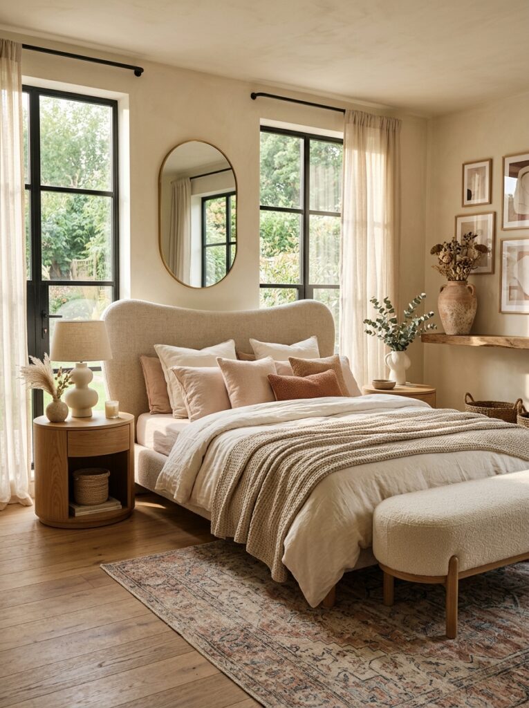 Curved Furniture with Soft Feminine Details