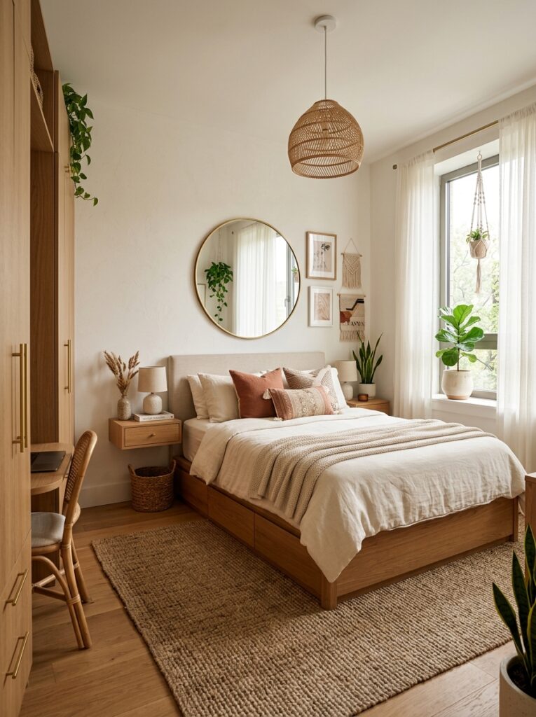 The Elevated Small-Space Luxury Bedroom
